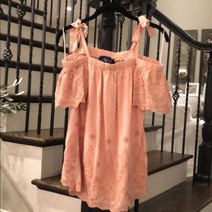 Francesca's boutique pink blouse